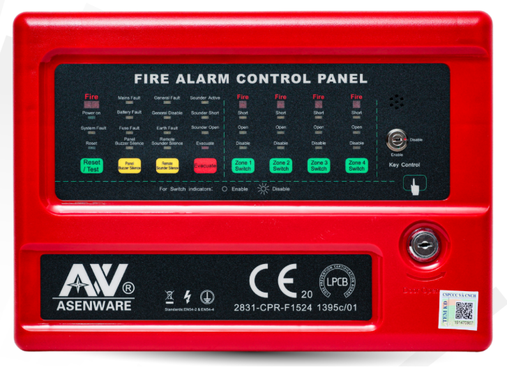 Tủ trung tâm báo cháy 4 vùng AW-CFP2166-4-IOT